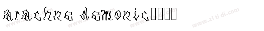 arachne demonic字体转换